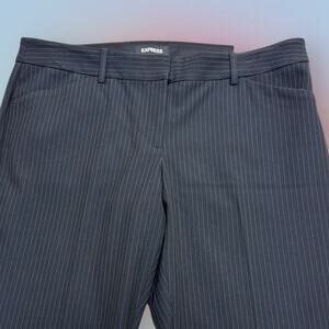 EXPRESS Women’s 12 Long Black Pinstripe BARELY BOOT Dress Pants